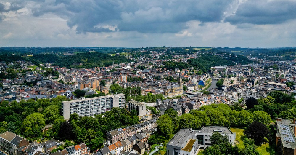Luchtfoto van Verviers