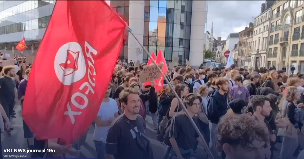 Schermafbeelding van het VRT Journaal